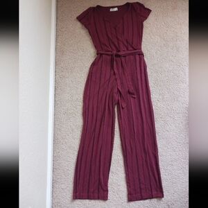 Elegant Burgundy Jumpsuit